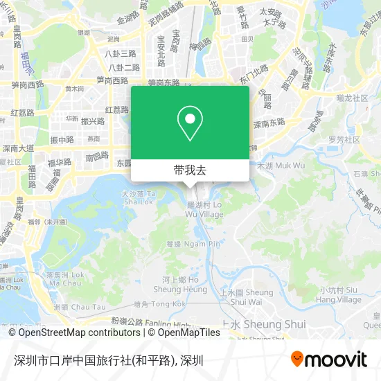 深圳市口岸中国旅行社(和平路)地图