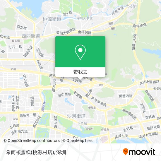 希而顿蛋糕(桃源村店)地图