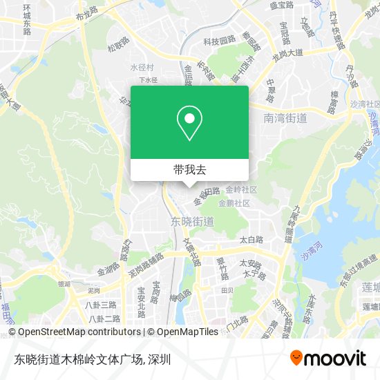 东晓街道木棉岭文体广场地图