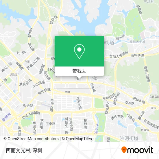 西丽文光村地图