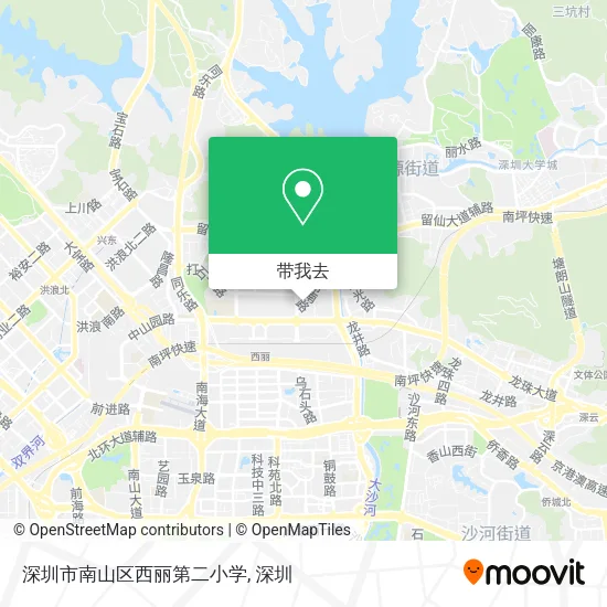 深圳市南山区西丽第二小学地图