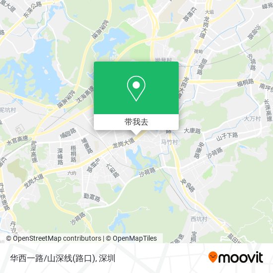 华西一路/山深线(路口)地图