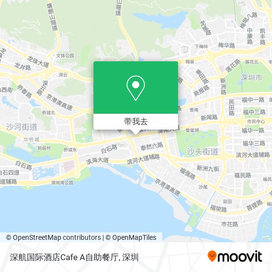 深航国际酒店Cafe A自助餐厅地图