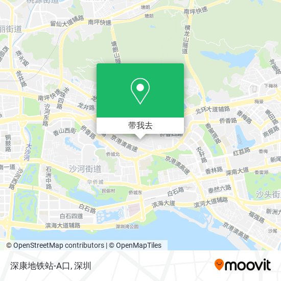 深康地铁站-A口地图