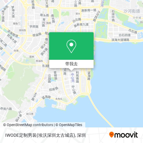 IWODE定制男装(埃沃深圳太古城店)地图