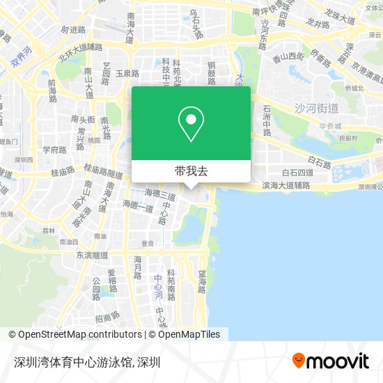 深圳湾体育中心游泳馆地图