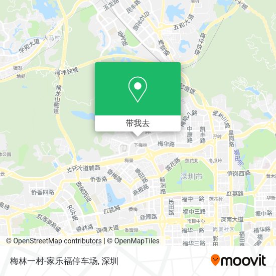 梅林一村-家乐福停车场地图