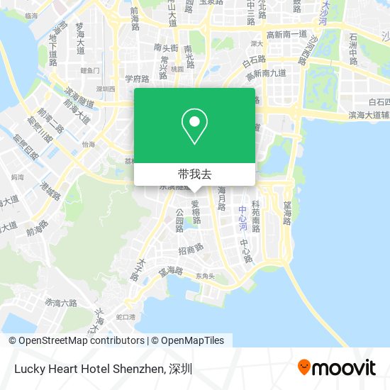 Lucky Heart Hotel Shenzhen地图