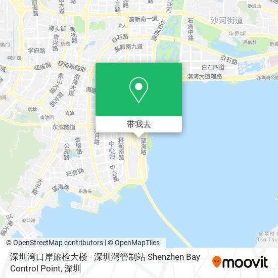 深圳湾口岸旅检大楼 - 深圳灣管制站 Shenzhen Bay Control Point地图