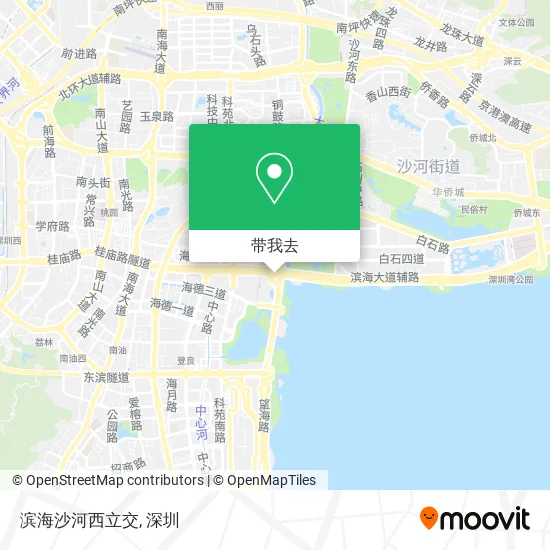 滨海沙河西立交地图
