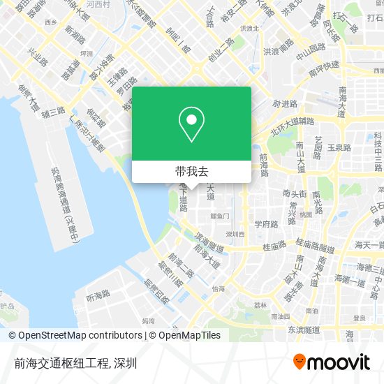 前海交通枢纽工程地图