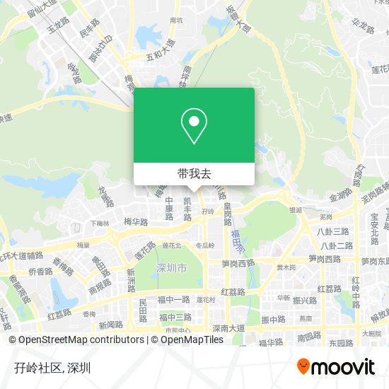 孖岭社区地图