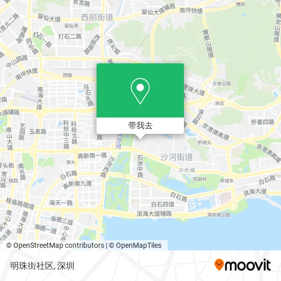 明珠街社区地图
