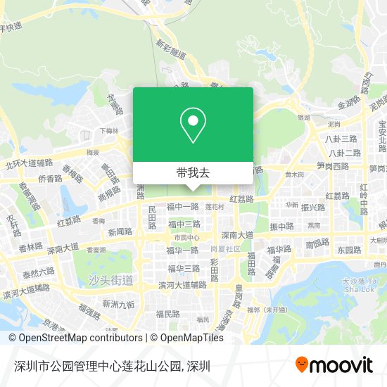 深圳市公园管理中心莲花山公园地图