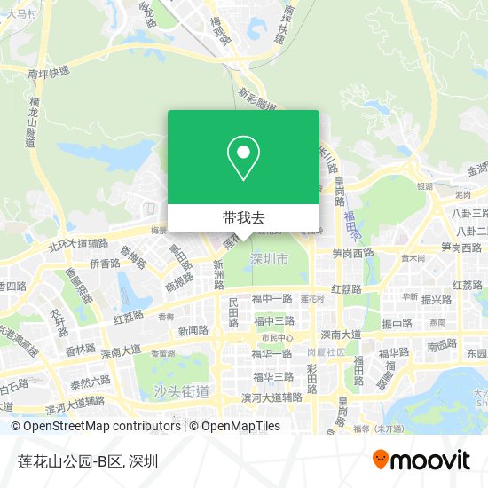 莲花山公园-B区地图