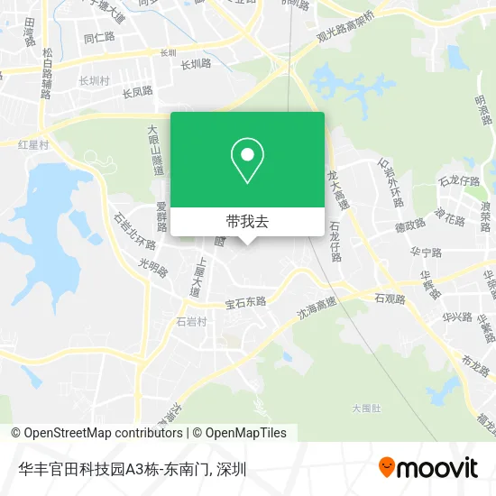 华丰官田科技园A3栋-东南门地图
