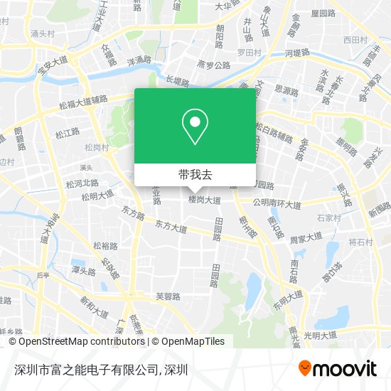 深圳市富之能电子有限公司地图