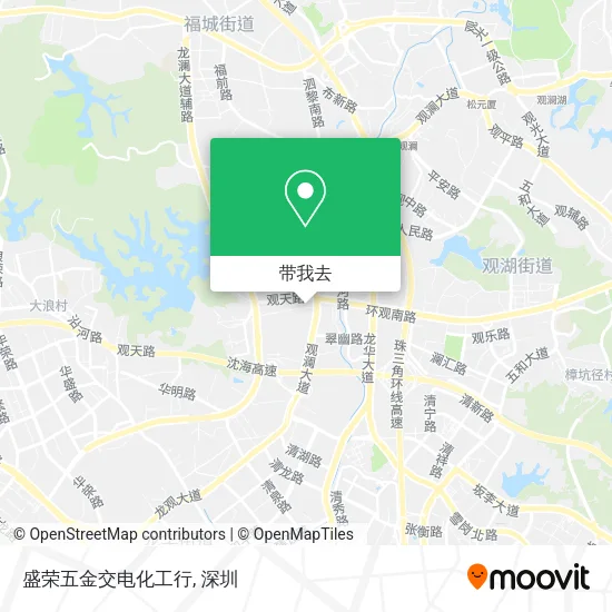 盛荣五金交电化工行地图