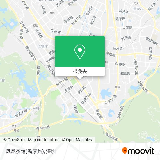 凤凰茶馆(民康路)地图
