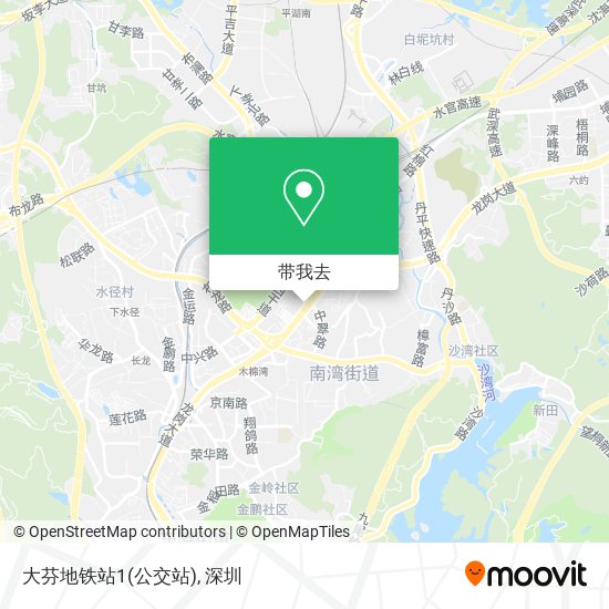 大芬地铁站1(公交站)地图
