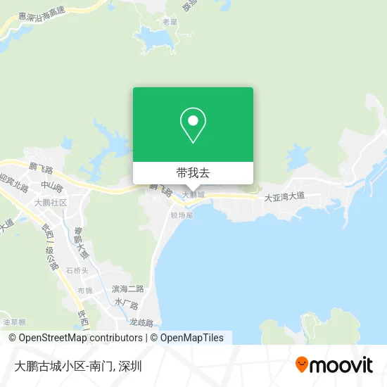 大鹏古城小区-南门地图