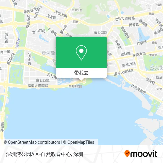 深圳湾公园A区-自然教育中心地图