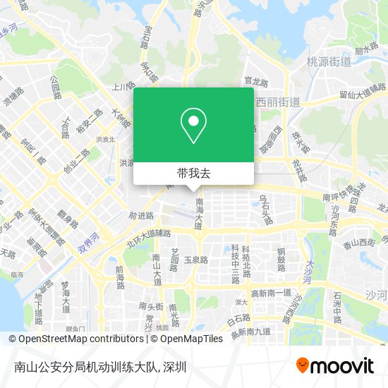 南山公安分局机动训练大队地图