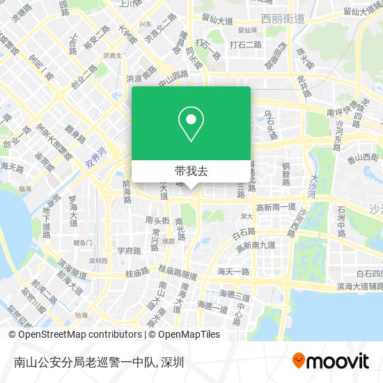 南山公安分局老巡警一中队地图