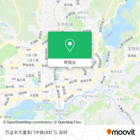 万达丰大厦东门中路(XX门)地图