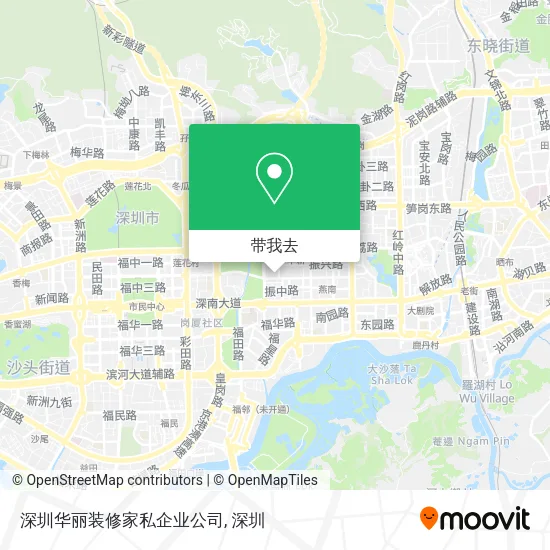 深圳华丽装修家私企业公司地图