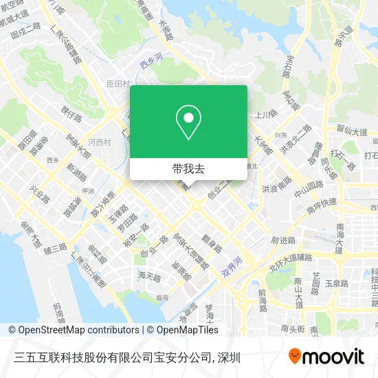 三五互联科技股份有限公司宝安分公司地图