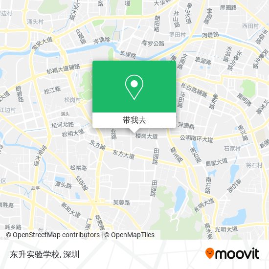 东升实验学校地图