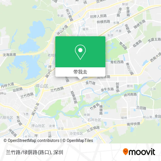 兰竹路/绿荫路(路口)地图
