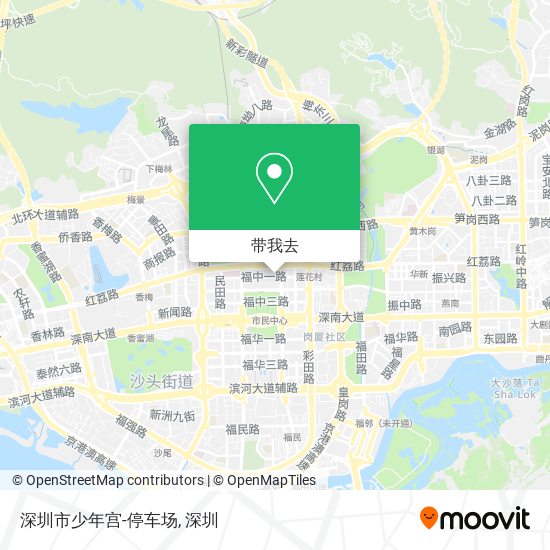 深圳市少年宫-停车场地图