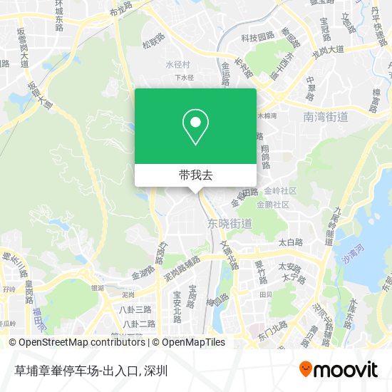 草埔章輋停车场-出入口地图