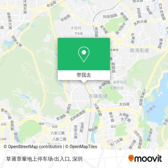 草莆章輋地上停车场-出入口地图