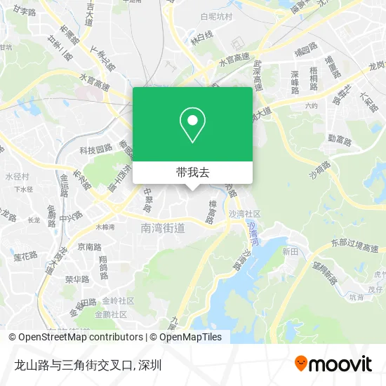 龙山路与三角街交叉口地图