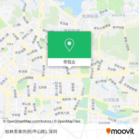 桂林美食坊(松坪山路)地图