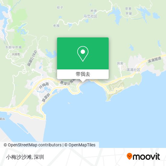小梅沙沙滩地图
