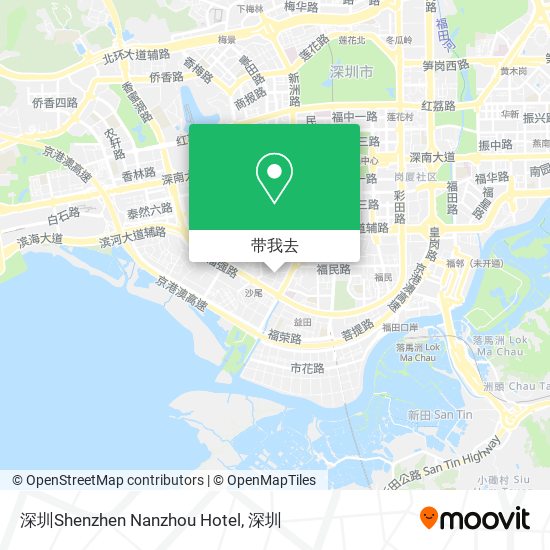 深圳Shenzhen Nanzhou Hotel地图