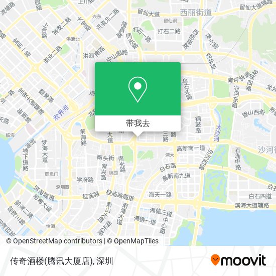 传奇酒楼(腾讯大厦店)地图