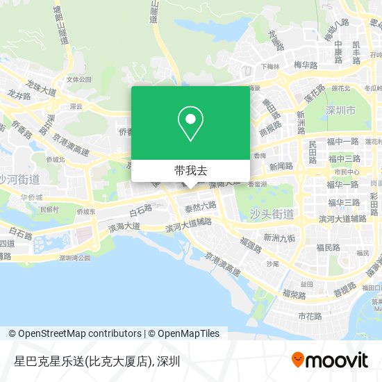 星巴克星乐送(比克大厦店)地图