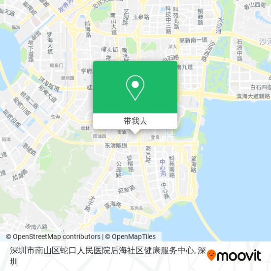 深圳市南山区蛇口人民医院后海社区健康服务中心地图