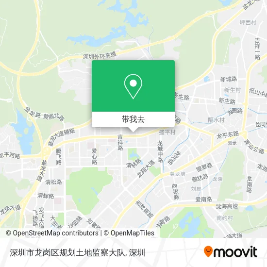 深圳市龙岗区规划土地监察大队地图