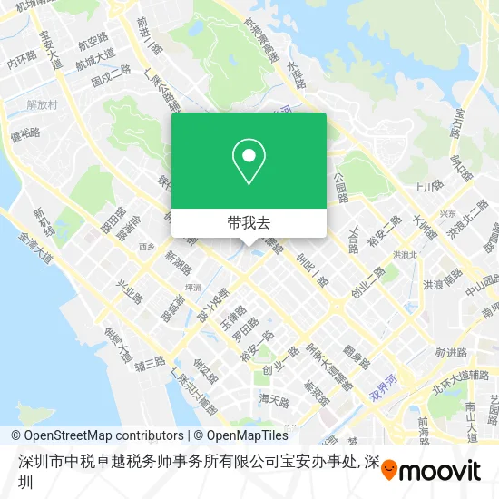 深圳市中税卓越税务师事务所有限公司宝安办事处地图