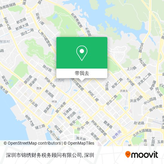 深圳市锦绣财务税务顾问有限公司地图