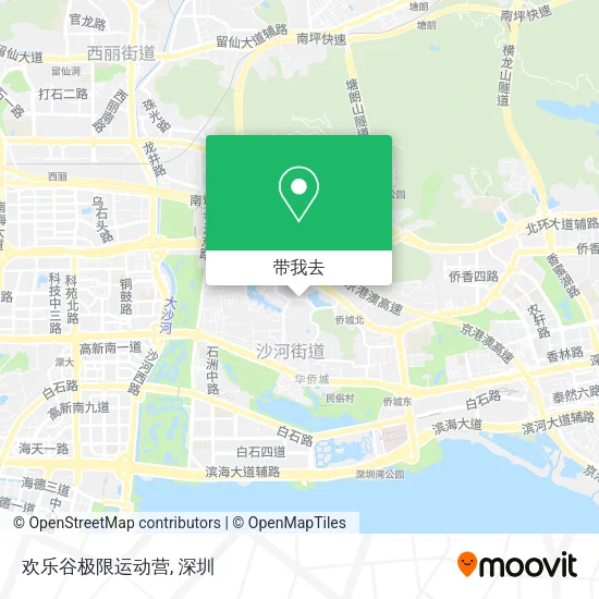欢乐谷极限运动营地图