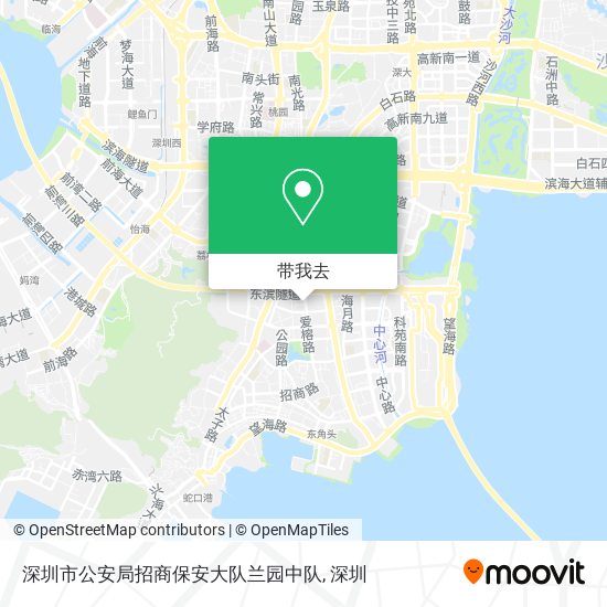 深圳市公安局招商保安大队兰园中队地图