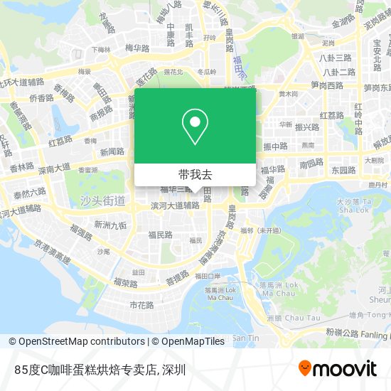 85度C咖啡蛋糕烘焙专卖店地图