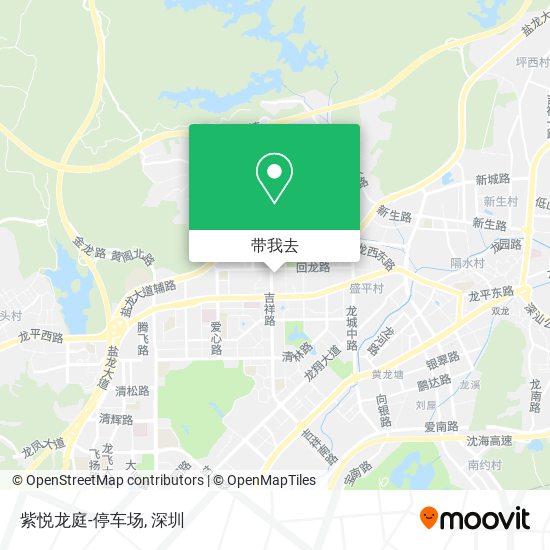 紫悦龙庭-停车场地图